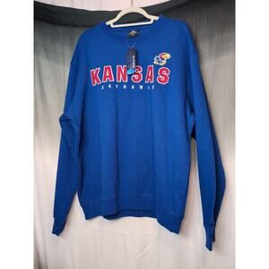 Colosseum Kansas Jayhawks Men's Playbook Crew Sweatshirt Size XL(281)